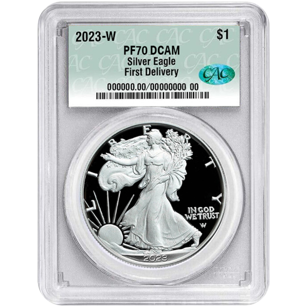 2023 MS70 Silver Eagle – Asset Metals USA